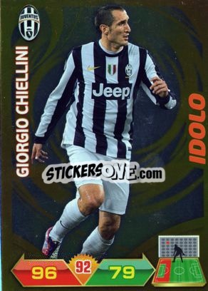 Sticker Chiellini - Calciatori 2012-2013. Adrenalyn XL n. 157 - Panini