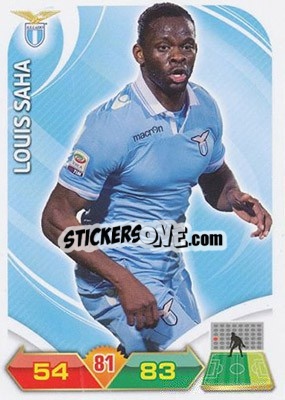 Cromo Louis Saha - Calciatori 2012-2013. Adrenalyn XL n. 177 - Panini