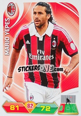 Sticker Mario Yepes - Calciatori 2012-2013. Adrenalyn XL n. 185 - Panini