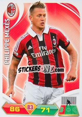 Sticker Philippe Mexès - Calciatori 2012-2013. Adrenalyn XL n. 186 - Panini