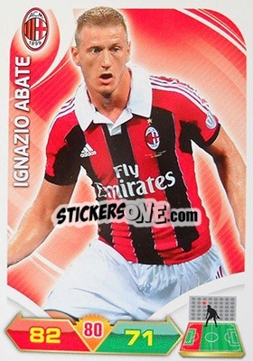 Sticker Ignazio Abate - Calciatori 2012-2013. Adrenalyn XL n. 187 - Panini
