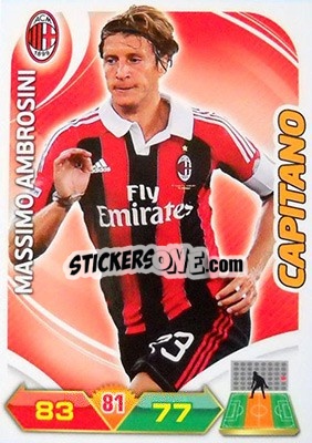 Sticker Massimo Ambrosini - Calciatori 2012-2013. Adrenalyn XL n. 192 - Panini