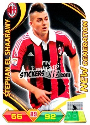 Sticker Stephan El Shaarawy - Calciatori 2012-2013. Adrenalyn XL n. 197 - Panini