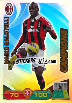 Sticker Mario Balotelli - Calciatori 2012-2013. Adrenalyn XL n. 204 - Panini