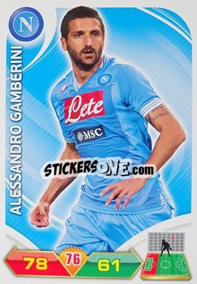 Sticker Alessandro Gamberini - Calciatori 2012-2013. Adrenalyn XL n. 206 - Panini