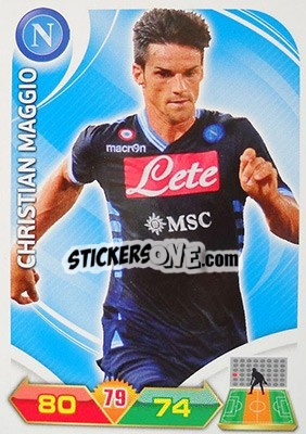 Sticker Christian Maggio - Calciatori 2012-2013. Adrenalyn XL n. 212 - Panini