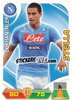Sticker Gökhan Inler - Calciatori 2012-2013. Adrenalyn XL n. 213 - Panini
