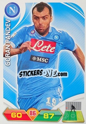 Sticker Pandev - Calciatori 2012-2013. Adrenalyn XL n. 219 - Panini