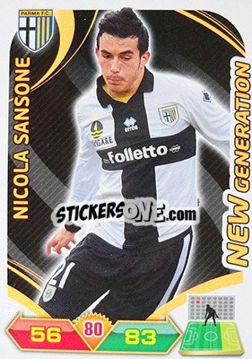 Sticker Nicola Sansone - Calciatori 2012-2013. Adrenalyn XL n. 257 - Panini