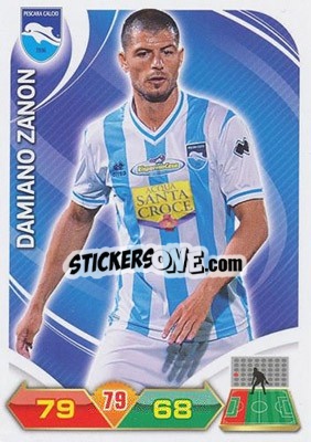 Sticker Damiano Zanon - Calciatori 2012-2013. Adrenalyn XL n. 261 - Panini