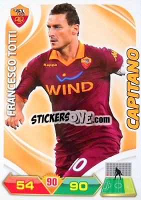 Sticker Totti - Calciatori 2012-2013. Adrenalyn XL n. 291 - Panini