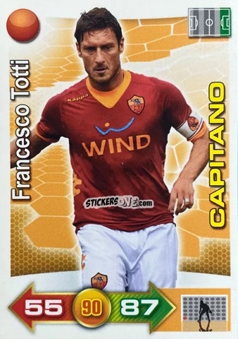 Sticker Totti - Calciatori 2012-2013. Adrenalyn XL n. 297 - Panini
