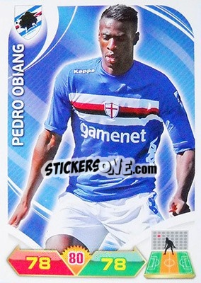 Sticker Obiang - Calciatori 2012-2013. Adrenalyn XL n. 306 - Panini