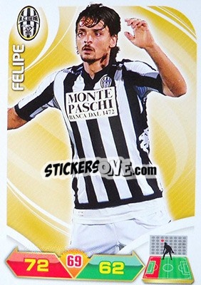 Sticker Felipe - Calciatori 2012-2013. Adrenalyn XL n. 318 - Panini