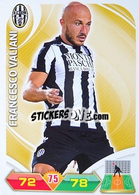 Sticker Valiani - Calciatori 2012-2013. Adrenalyn XL n. 325 - Panini