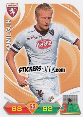 Sticker Kamil Glik - Calciatori 2012-2013. Adrenalyn XL n. 335 - Panini