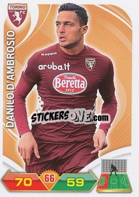Sticker Danilo D'Ambrosio - Calciatori 2012-2013. Adrenalyn XL n. 338 - Panini