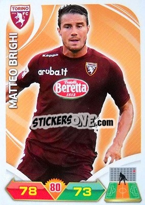 Sticker Matteo Brighi - Calciatori 2012-2013. Adrenalyn XL n. 342 - Panini