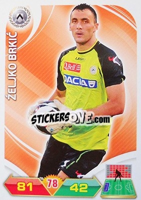 Cromo Željko Brkic - Calciatori 2012-2013. Adrenalyn XL n. 350 - Panini