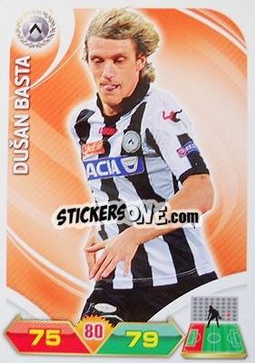 Sticker Dušan Basta - Calciatori 2012-2013. Adrenalyn XL n. 355 - Panini