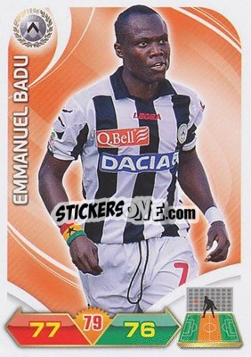 Sticker Emmanuel Badu - Calciatori 2012-2013. Adrenalyn XL n. 357 - Panini