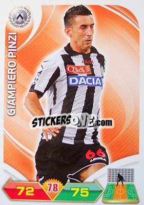 Sticker Giampiero Pinzi - Calciatori 2012-2013. Adrenalyn XL n. 359 - Panini