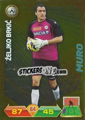 Sticker Željko Brkic - Calciatori 2012-2013. Adrenalyn XL n. 367 - Panini
