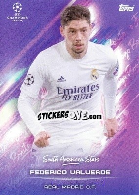 Sticker Federico Valverde - O Jogo Bonito 2021 n. 28 - Topps