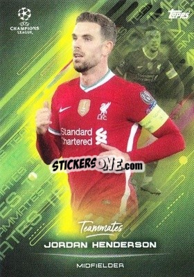 Cromo Jordan Henderson - O Jogo Bonito 2021 - Topps