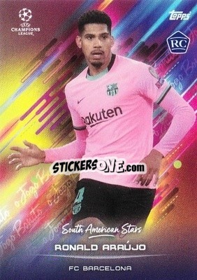 Sticker Ronald Araujo - O Jogo Bonito 2021 - Topps