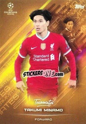 Sticker Takumi Minamino - O Jogo Bonito 2021 n. 13 - Topps