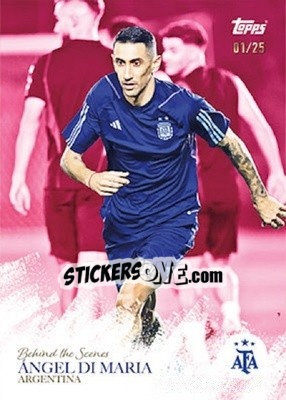 Sticker Angel Di Maria - World Champions Argentina - Topps