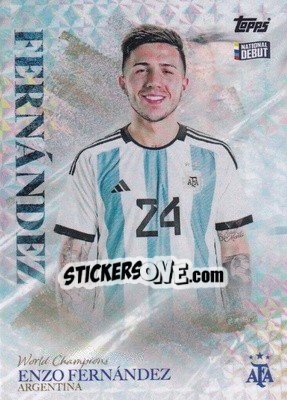 Sticker Enzo Fernandez - World Champions Argentina - Topps