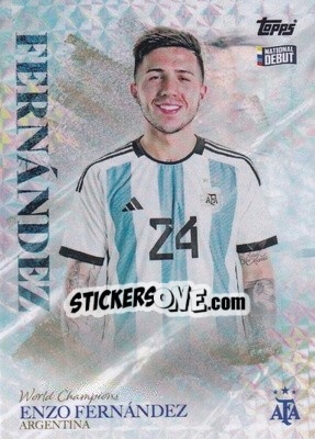 Sticker Enzo Fernandez - World Champions Argentina n. 17 - Topps