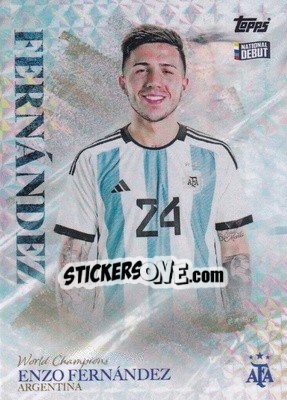 Cromo Enzo Fernandez - World Champions Argentina - Topps