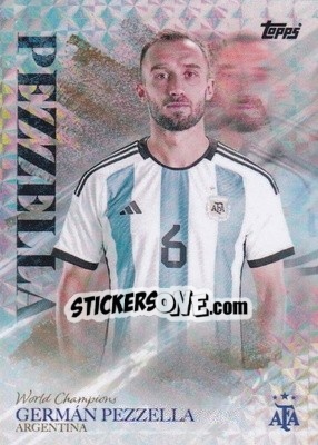 Sticker German Pezzella - World Champions Argentina n. 12 - Topps