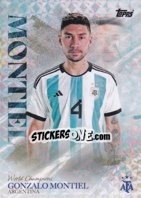 Cromo Gonzalo Montiel - World Champions Argentina - Topps