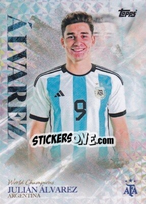 Sticker Julian Alvarez - World Champions Argentina - Topps