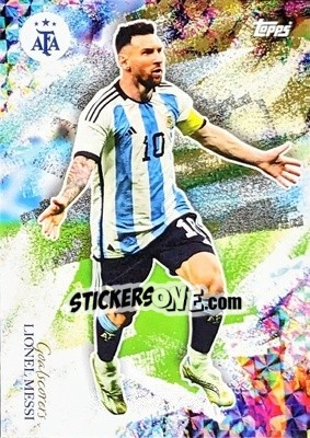 Sticker Lionel Messi - World Champions Argentina - Topps