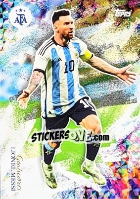 Sticker Lionel Messi - World Champions Argentina n. 28 - Topps