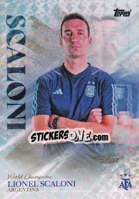 Figurina Lionel Scaloni - World Champions Argentina - Topps