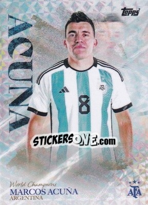 Sticker Marcos Acuna - World Champions Argentina n. 4 - Topps