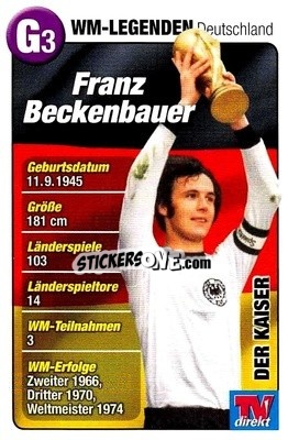 Sticker Franz Beckenbauer