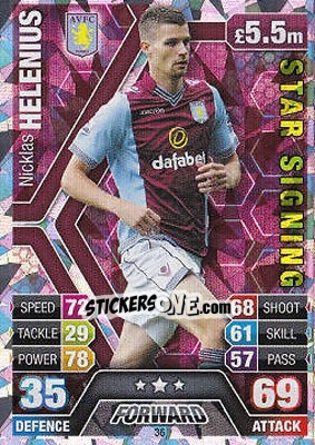 Sticker Nicklas Helenius - English Premier League 2013-2014. Match Attax - Topps