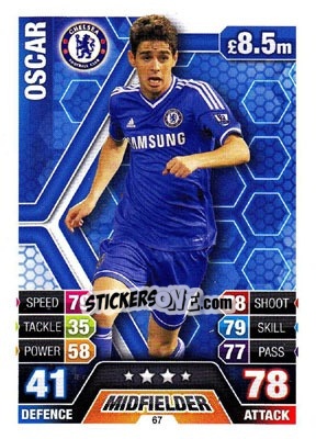 Sticker Oscar - English Premier League 2013-2014. Match Attax - Topps