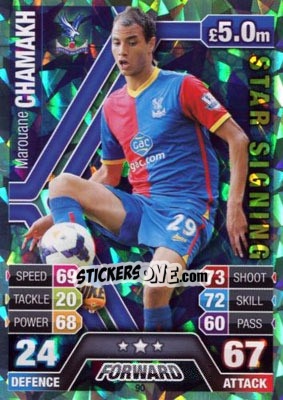 Sticker Marouane Chamakh - English Premier League 2013-2014. Match Attax n. 90 - Topps