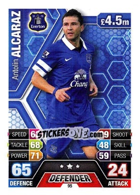 Sticker Antolin Alcaraz - English Premier League 2013-2014. Match Attax n. 95 - Topps