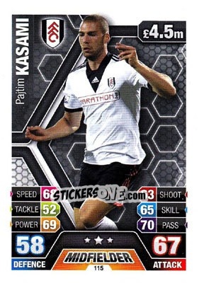 Cromo Pajtim Kasami - English Premier League 2013-2014. Match Attax - Topps