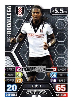 Sticker Hugo Rodallega - English Premier League 2013-2014. Match Attax - Topps