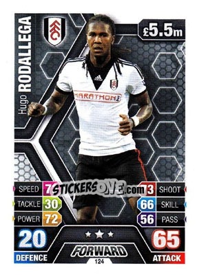 Figurina Hugo Rodallega - English Premier League 2013-2014. Match Attax - Topps